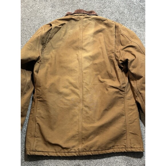 Carhartt Duck Trucker Jacket Blanket Lined Made In USA Union Labor Vintage Chore - Picture 9 of 11